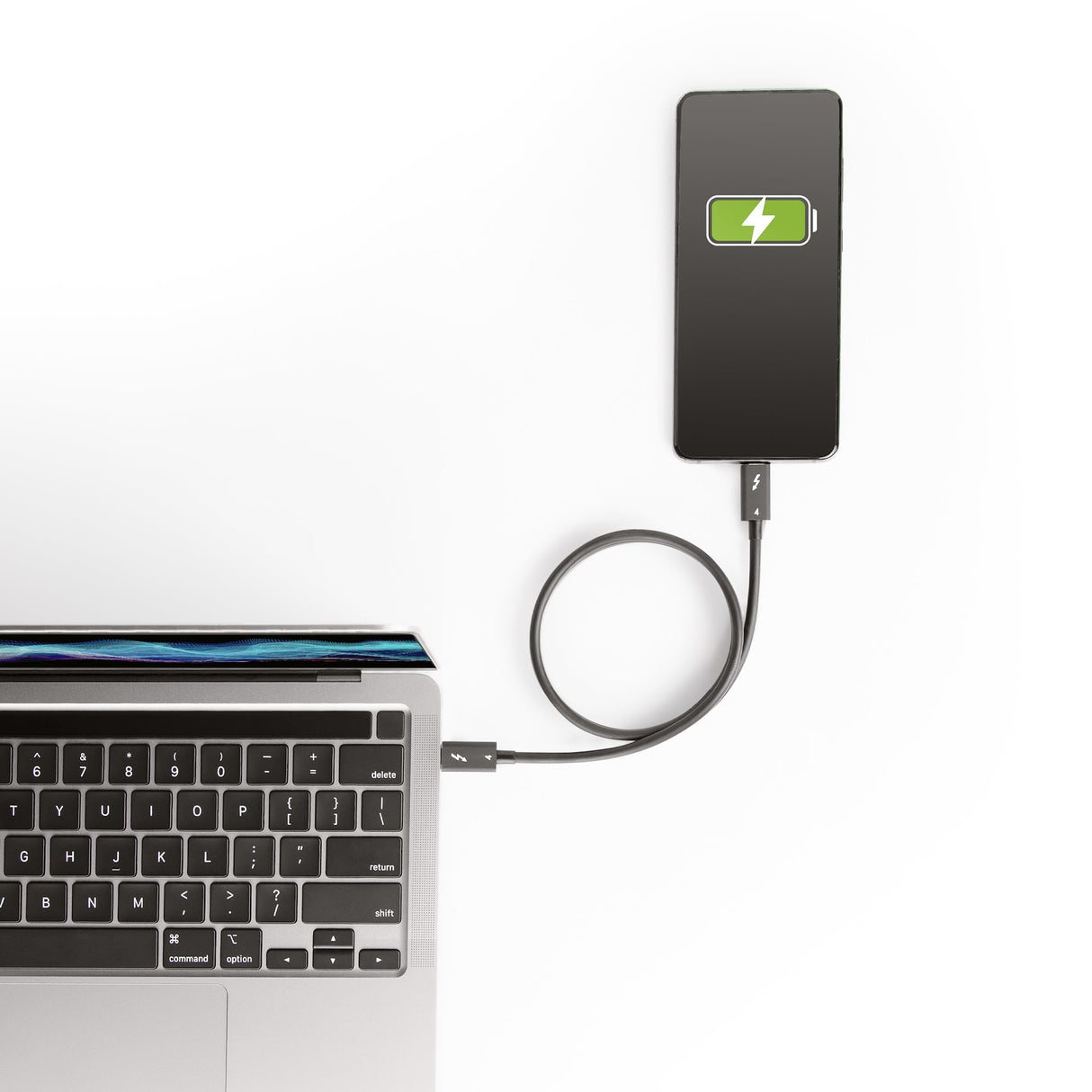 STARTECH 1.6ft (50cm) Thunderbolt 4 Cable - 40Gbps - 100W PD - 4K|8K Video - Thunderbolt Cable - Compatible w|USB 4|Thunderbolt 3|USB 3.2|USB Type-C|DisplayPort (TBLT4MM50CM) (TBLT4MM50CM)