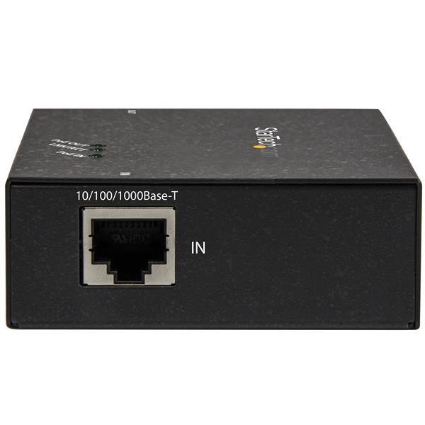 STARTECH 1 Port Gigabit PoE+ Extender 802.3at & 802.3af - 100m (330ft) - Power over Ethernet Extender - PoE Repeater Network Extender (POEEXT1GAT)