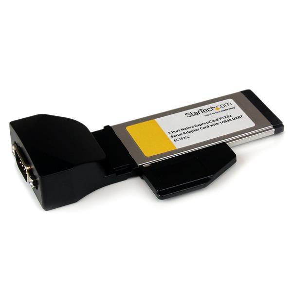 STARTECH 1 Port Native ExpressCard RS232 Serial Adapter Card with 16950 UART - ExpressCard 54 Serial Card (EC1S952)