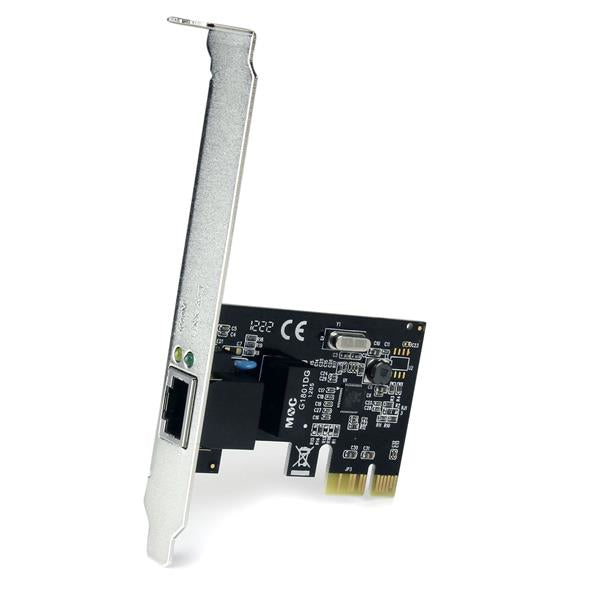 STARTECH 1 Port PCIe Gigabit Network Server Adapter NIC Card - Dual Profile - Gigabit Desktop Adapter REV E Intel 6 Chip support (ST1000SPEX2)