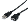 STARTECH 10 ft Black USB 2.0 Extension Cable A to A - 10ft USB 2.0 Extension Cable - 10ft USB male female Cable (USBEXTAA10BK)