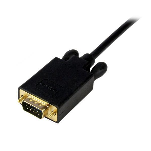 STARTECH 10 ft Mini DisplayPort to VGA Adapter Cable - mDP to VGA Video Converter - Mini DP to VGA Cable for Mac|PC 1920x1200 - Black (MDP2VGAMM10B)