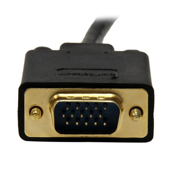 STARTECH 10 ft Mini DisplayPort to VGA Adapter Cable - mDP to VGA Video Converter - Mini DP to VGA Cable for Mac|PC 1920x1200 - Black (MDP2VGAMM10B)