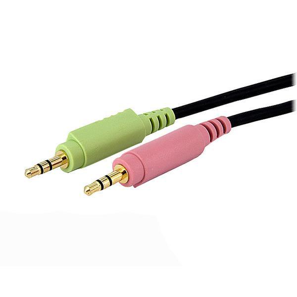 STARTECH 10 ft | 3m 4-in-1 USB Dual Link DVI-D KVM Switch Cable w| Audio & Microphone (DVID4N1USB10)