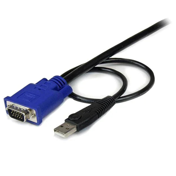 STARTECH 10 ft Ultra Thin USB VGA 2-in-1 KVM Cable - VGA KVM Cable - USB KVM Cable - KVM Switch Cable (SVECONUS10)