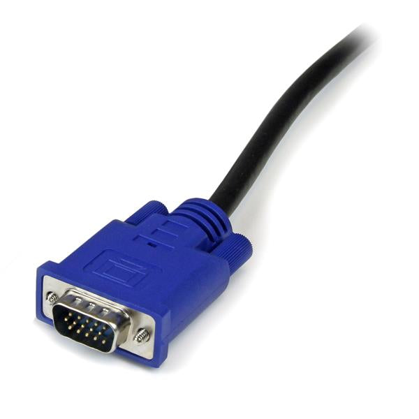 STARTECH 10 ft Ultra Thin USB VGA 2-in-1 KVM Cable - VGA KVM Cable - USB KVM Cable - KVM Switch Cable (SVECONUS10)