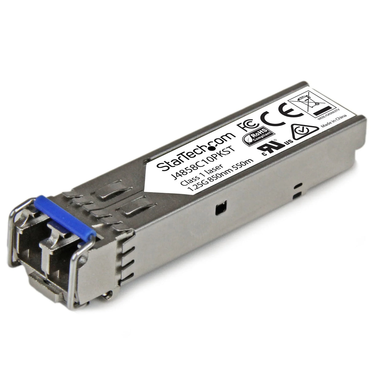 STARTECH 10 pack HPE J4858C Compatible SFP Module - 1000BASE-SX - 1GbE Multi Mode (MMF) Fiber Optic Transceiver - 1 Gigabit Ethernet SFP - LC 550m - 850nm - DDM HPE 1400 | 1700 | 1820 (J4858C10PKST) (J4858C10PKST)