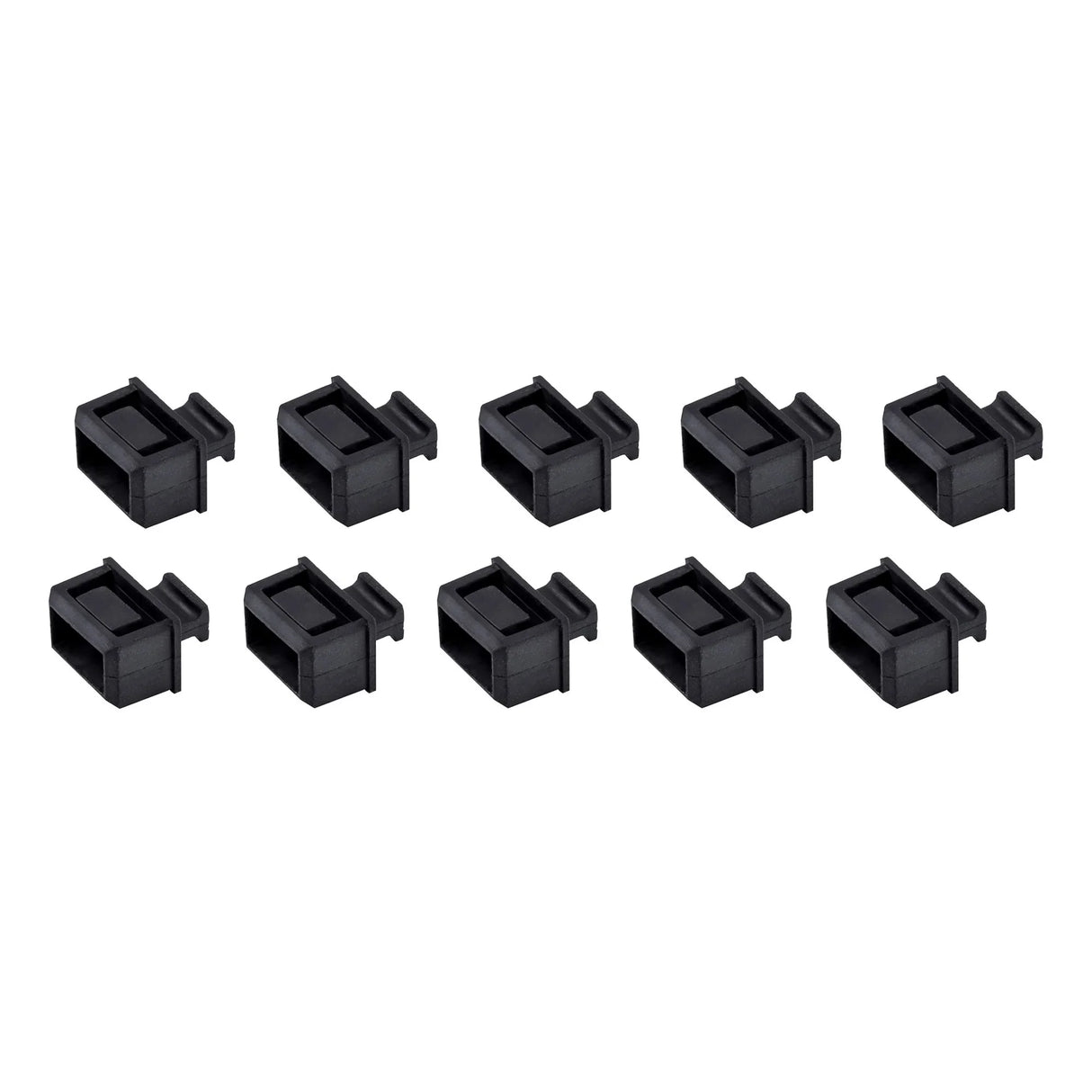 STARTECH 10 Pack SFP Dust Cover for Open SFP|SFP+ Slot - SFP Plug - Fiber Optic Dust Caps - SFP Port Anti-Dust Cover - Network Switch Port Protector - Durable TPE Material w|Pull Tab (SFPCAP10) (SFPCAP10)