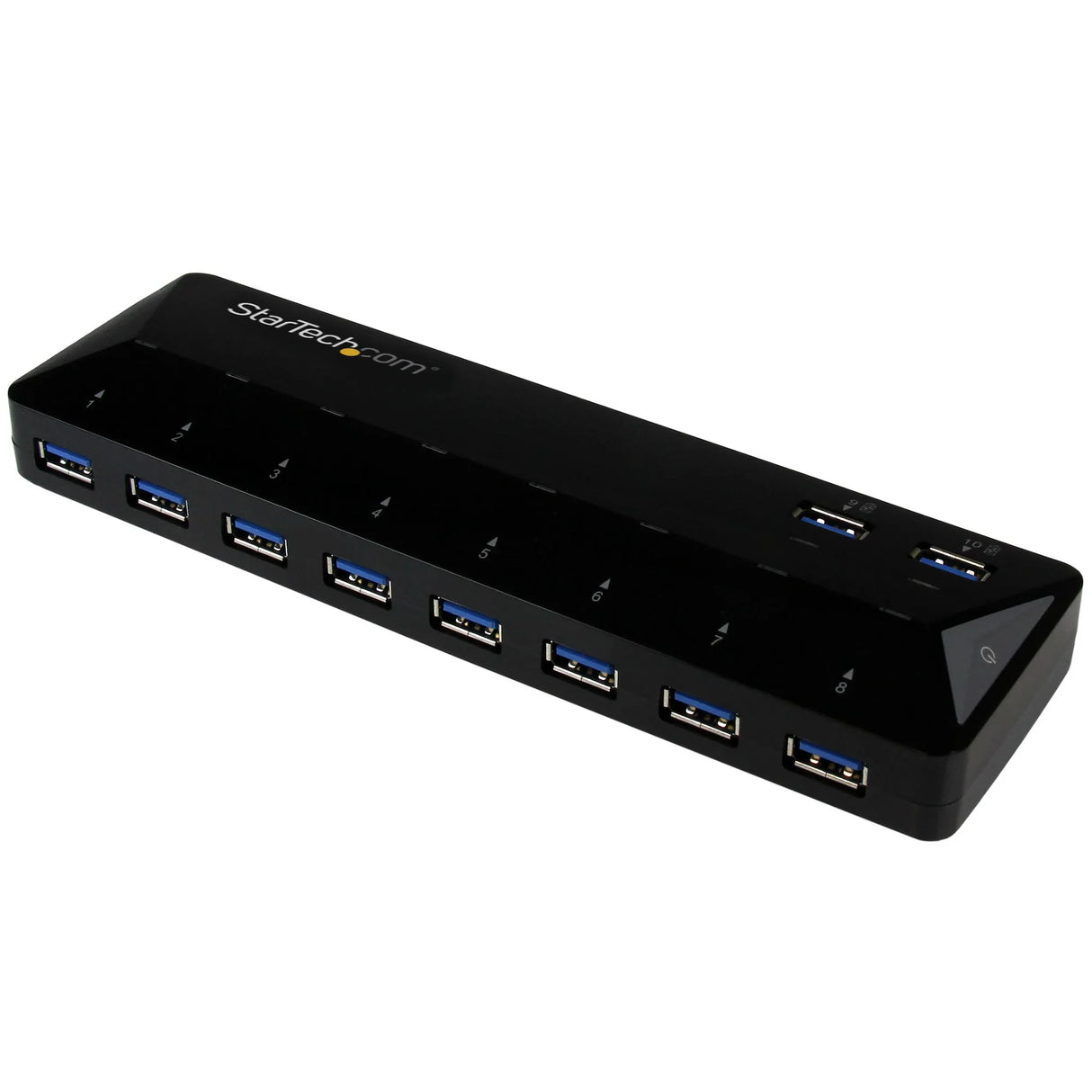 STARTECH 10 Port USB 3.0 Hub with Charge & Sync Ports - 8 x USB-A | 2 x USB-A Fast Charge Ports - Multi Port Powered USB Hub (ST103008U2C) (ST103008U2C)