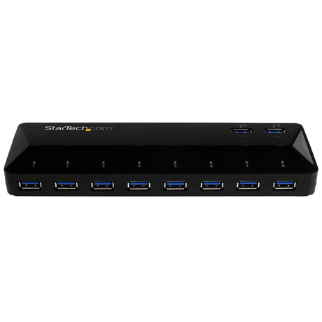 STARTECH 10 Port USB 3.0 Hub with Charge & Sync Ports - 8 x USB-A | 2 x USB-A Fast Charge Ports - Multi Port Powered USB Hub (ST103008U2C) (ST103008U2C)