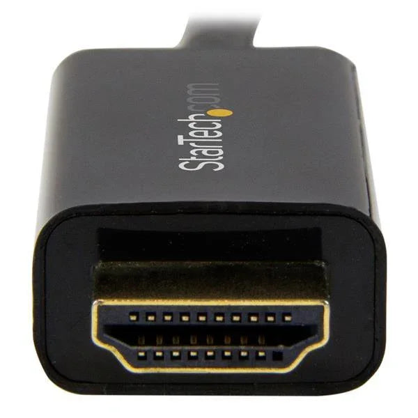 STARTECH 10ft (3m) DisplayPort to HDMI Cable - 4K 30Hz - DisplayPort to HDMI Adapter Cable - DP 1.2 to HDMI Monitor Cable Converter - Latching DP Connector - Passive DP to HDMI Cord (DP2HDMM3MB) (DP2HDMM3MB)