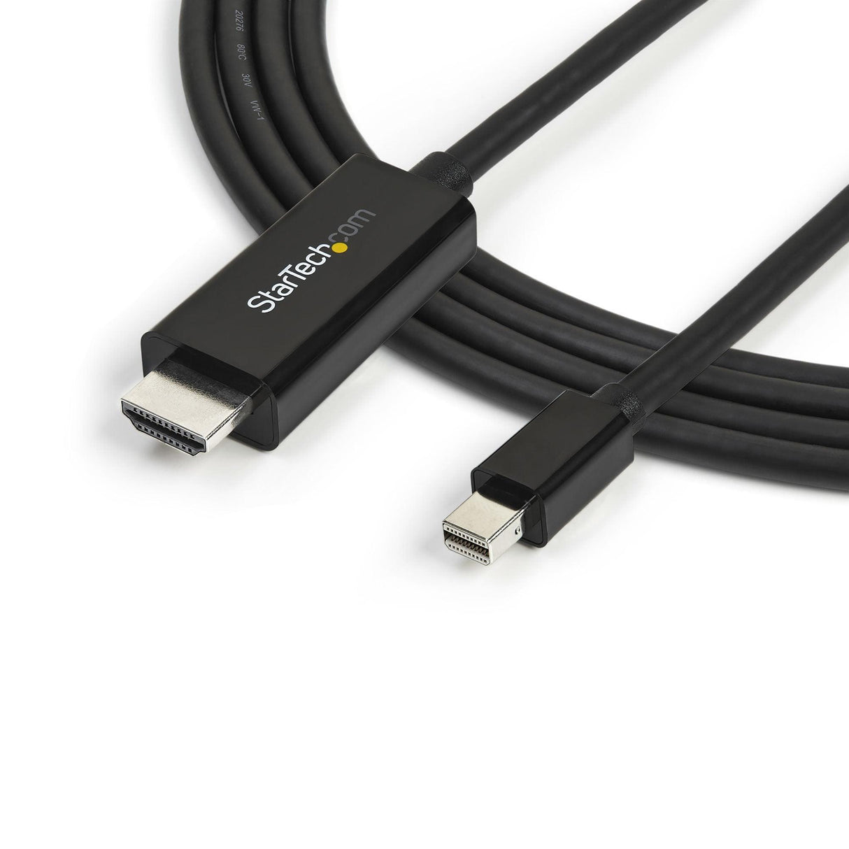 STARTECH 10ft (3m) Mini DisplayPort to HDMI Cable - 4K 30Hz Video - mDP to HDMI Adapter Cable - Mini DP or Thunderbolt 1|2 Mac|PC to HDMI Monitor|Display - mDP to HDMI Converter Cord (MDP2HDMM3MB) (MDP2HDMM3MB)