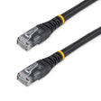 STARTECH 10ft CAT6 Ethernet Cable - Black CAT 6 Gigabit Ethernet Wire -650MHz 100W PoE RJ45 UTP Molded Network|Patch Cord w|Strain Relief|Fluke Tested|Wiring is UL Certified|TIA (C6PATCH10BK) (C6PATCH10BK)