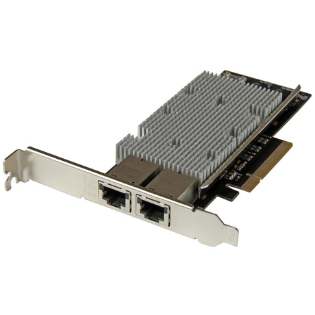 STARTECH 10g Network Card - 2 port - 10GBase-T - Dual 100|1000|10g RJ45 Ports - Intel X540 chipset - PCIe Ethernet Card - Intel NIC Card (ST20000SPEXI)