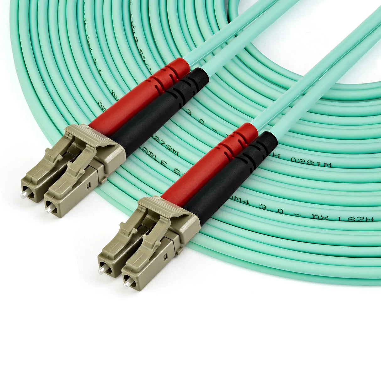 STARTECH 10m (30ft) LC|UPC to LC|UPC OM4 Multimode Fiber Optic Cable | 50|125µm LOMMF|VCSEL Zipcord Fiber | 100G Networks | Low Insertion Loss | LSZH Fiber Patch Cord (450FBLCLC10) (450FBLCLC10)