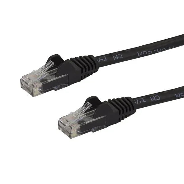 STARTECH 10m CAT6 Ethernet Cable - Black CAT 6 Gigabit Ethernet Wire -650MHz 100W PoE RJ45 UTP Network|Patch Cord Snagless w|Strain Relief Fluke Tested|Wiring is UL Certified|TIA (N6PATC10MBK) (N6PATC10MBK)