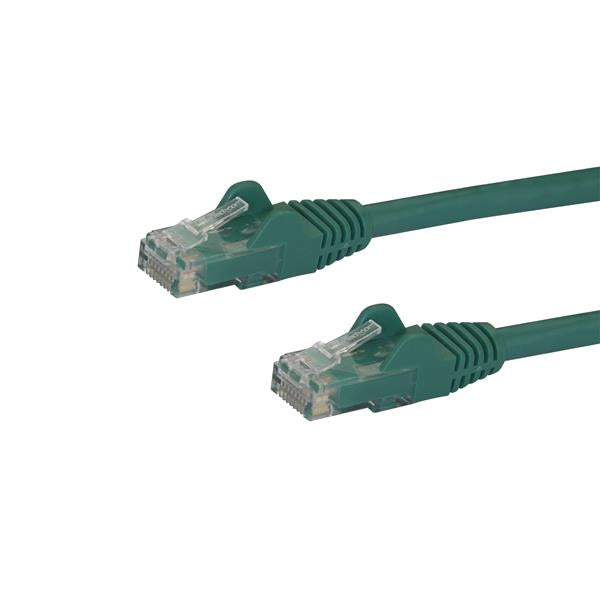 STARTECH 10m CAT6 Ethernet Cable - Green CAT 6 Gigabit Ethernet Wire -650MHz 100W PoE RJ45 UTP Network|Patch Cord Snagless w|Strain Relief Fluke Tested|Wiring is UL Certified|TIA (N6PATC10MGN) (N6PATC10MGN)