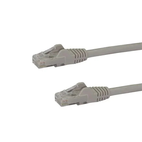 STARTECH 10m CAT6 Ethernet Cable - Grey CAT 6 Gigabit Ethernet Wire -650MHz 100W PoE RJ45 UTP Network|Patch Cord Snagless w|Strain Relief Fluke Tested|Wiring is UL Certified|TIA (N6PATC10MGR) (N6PATC10MGR)