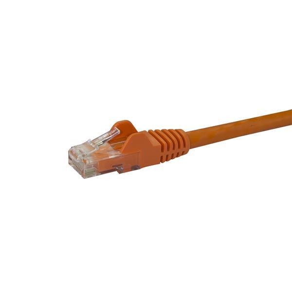 STARTECH 10m CAT6 Ethernet Cable - Orange CAT 6 Gigabit Ethernet Wire -650MHz 100W PoE RJ45 UTP Network|Patch Cord Snagless w|Strain Relief Fluke Tested|Wiring is UL Certified|TIA (N6PATC10MOR) (N6PATC10MOR)