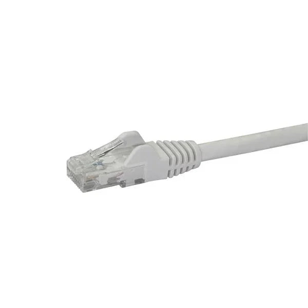 STARTECH 10m CAT6 Ethernet Cable - White CAT 6 Gigabit Ethernet Wire -650MHz 100W PoE RJ45 UTP Network|Patch Cord Snagless w|Strain Relief Fluke Tested|Wiring is UL Certified|TIA (N6PATC10MWH) (N6PATC10MWH)