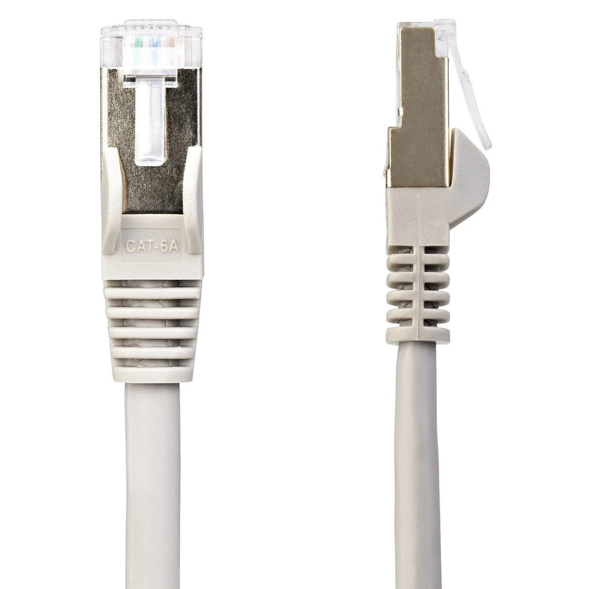 STARTECH 10m CAT6a Ethernet Cable - 10 Gigabit Shielded Snagless RJ45 100W PoE Patch Cord - 10GbE STP Network Cable w|Strain Relief - Grey Fluke Tested|Wiring is UL Certified|TIA (6ASPAT10MGR) (6ASPAT10MGR)