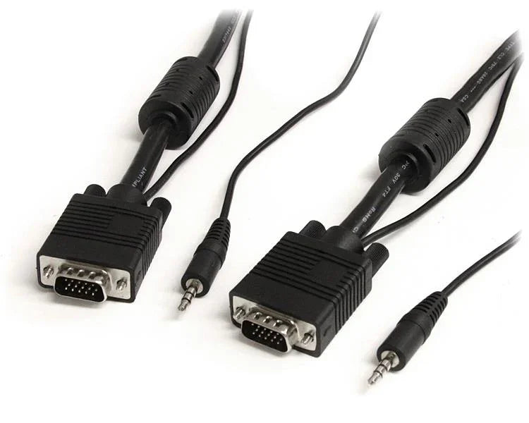 STARTECH 10m Coax High Resolution Monitor VGA Video Cable with Audio HD15 M|M (MXTHQMM10MA)