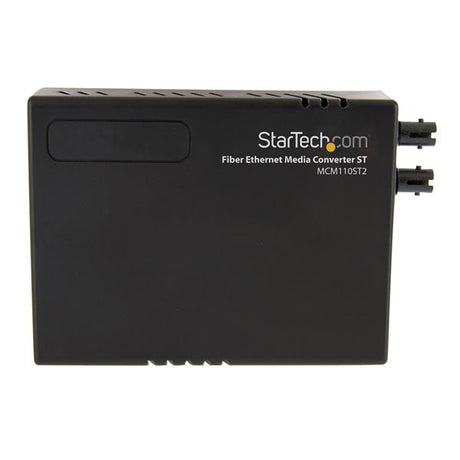 STARTECH 10|100 Mbps Ethernet to Fiber Optic Media Converter - ST Multimode - 1310nm - 2km - Full|Half Duplex (MCM110ST2) (MCM110ST2)