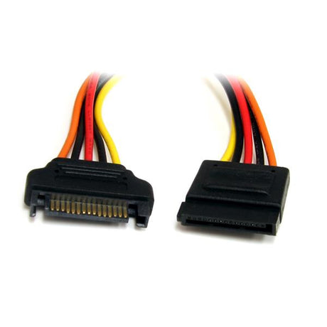 STARTECH 12in 15 pin SATA Power Extension Cable - SATA Power Male to Female Extender - 12 Inch SATA Power Extension Cord (SATAPOWEXT12)