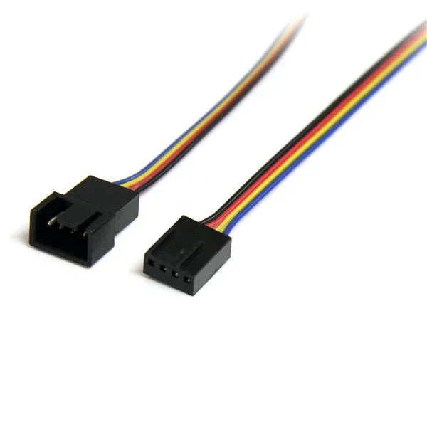 STARTECH 12in 4 Pin Fan Power Extension Cable - M|F - PWM - 1ft case Fan Extension Cable - 1ft PWM Extension Cable (FAN4EXT12)
