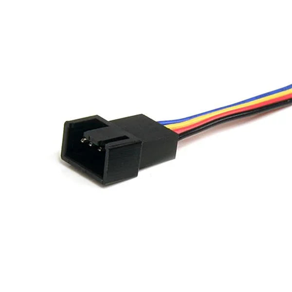 STARTECH 12in 4 Pin Fan Power Splitter Cable - F|M - 1ft Fan Y Cable - 1ft 4-pin Fan Splitter Cable (FAN4SPLIT12)
