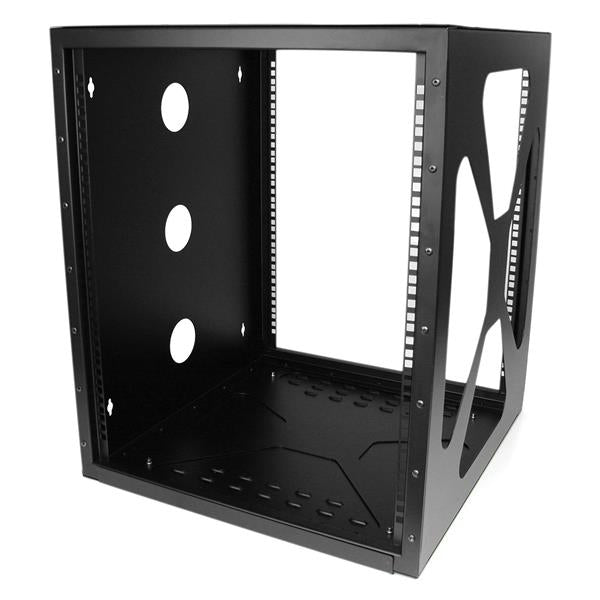 STARTECH 12U Sideways Wall-Mount Rack for Servers - Side-Mount Server Rack for Easy Access (RK1219SIDEM)