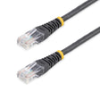 STARTECH 15m Cat5e Patch Cable with Molded RJ45 Connectors - Black - Cat5e Ethernet Patch Cable - 15 m UTP Cat 5e Patch Cord (M45PAT15MBK) (M45PAT15MBK)