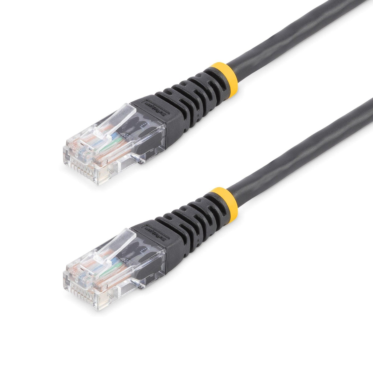 STARTECH 15m Cat5e Patch Cable with Molded RJ45 Connectors - Black - Cat5e Ethernet Patch Cable - 15 m UTP Cat 5e Patch Cord (M45PAT15MBK) (M45PAT15MBK)