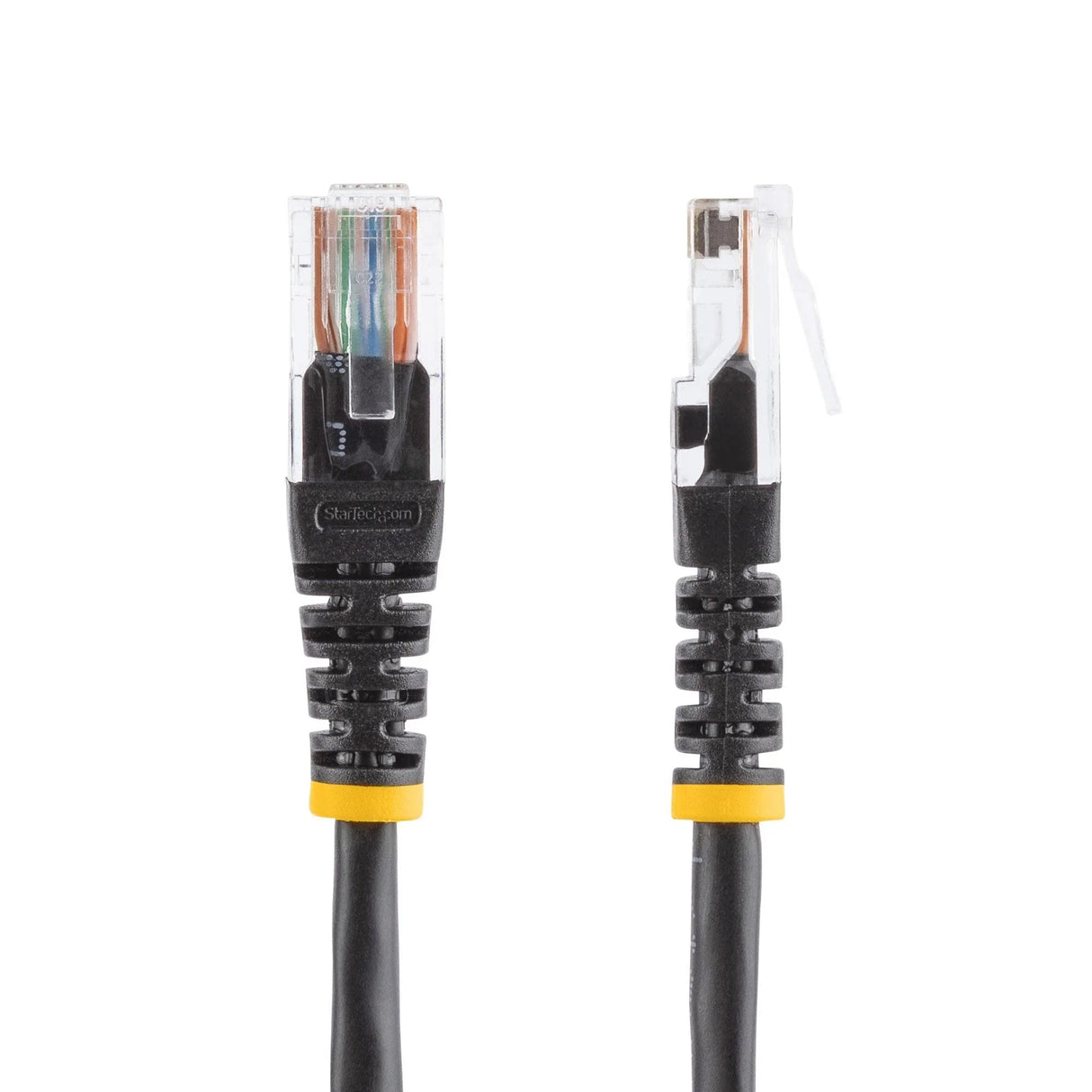 STARTECH 15m Cat5e Patch Cable with Molded RJ45 Connectors - Black - Cat5e Ethernet Patch Cable - 15 m UTP Cat 5e Patch Cord (M45PAT15MBK) (M45PAT15MBK)