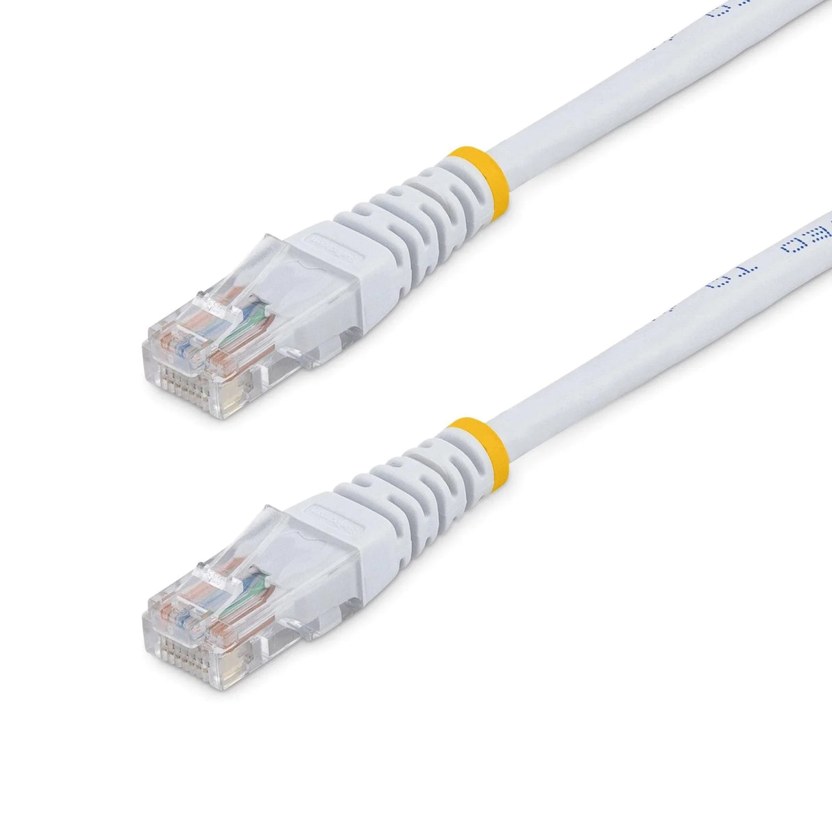 STARTECH 15m Cat5e White Molded RJ45 UTP Cat 5e Patch Cable - 15 m Patch Cord (M45PAT15MWH)