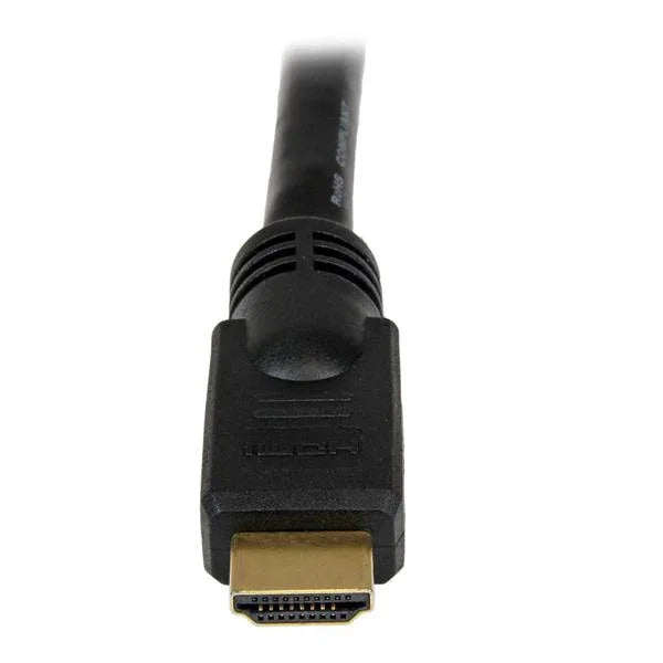 STARTECH 15m High Speed HDMI Cable M|M - 4K @ 30Hz - No Signal Booster Required - HDMI to HDMI - Audio|Video - Gold-Plated (HDMM15M)