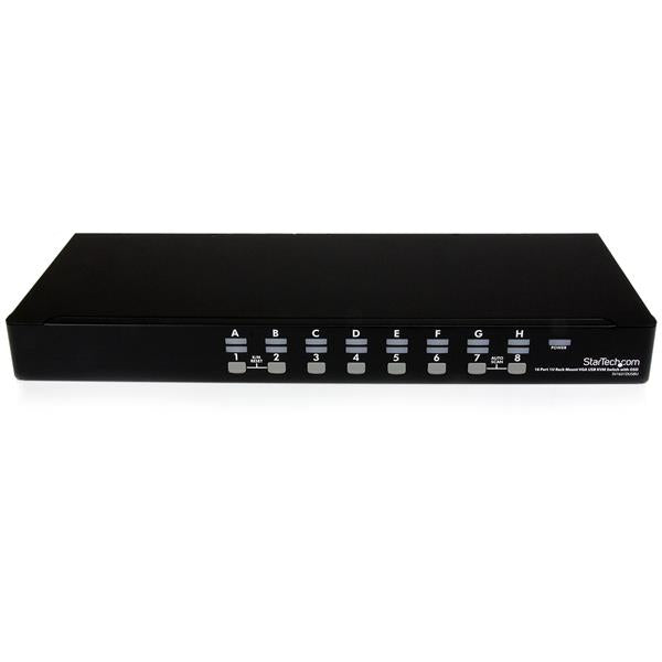STARTECH 16 Port 1U Rackmount USB KVM Switch Kit with OSD and Cables (SV1631DUSBUK)