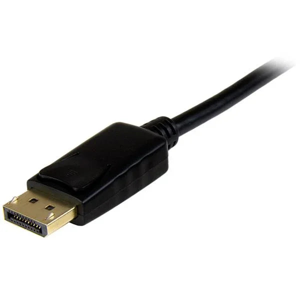 STARTECH 16ft (5m) DisplayPort to HDMI Cable - 4K 30Hz - DisplayPort to HDMI Adapter Cable - DP 1.2 to HDMI Monitor Cable Converter - Latching DP Connector - Passive DP to HDMI Cord (DP2HDMM5MB) (DP2HDMM5MB)