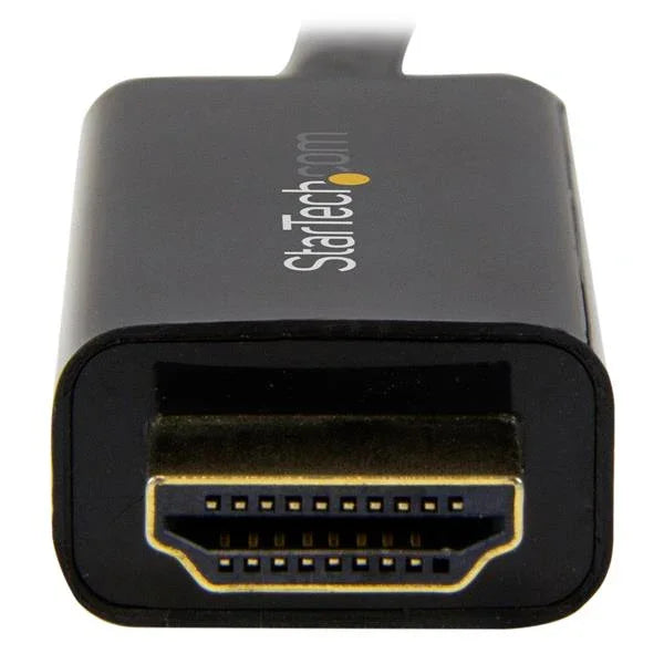 STARTECH 16ft (5m) DisplayPort to HDMI Cable - 4K 30Hz - DisplayPort to HDMI Adapter Cable - DP 1.2 to HDMI Monitor Cable Converter - Latching DP Connector - Passive DP to HDMI Cord (DP2HDMM5MB) (DP2HDMM5MB)