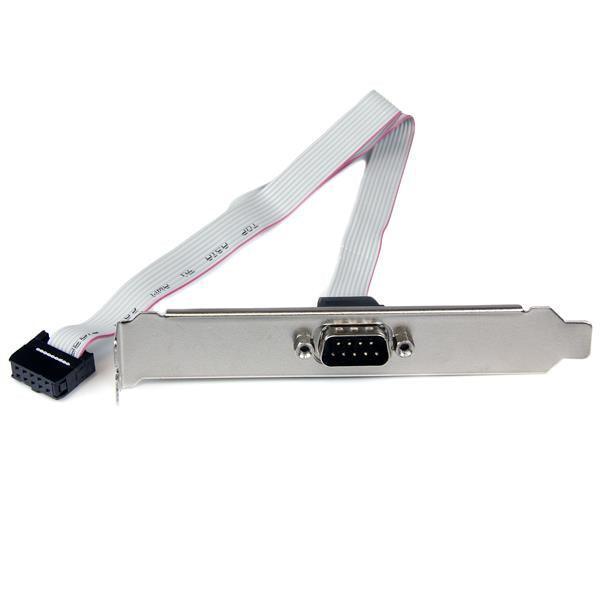 STARTECH 16in (40cm) 9 Pin Serial Male to 10 Pin Motherboard Header Slot Plate - motherboard Serial Port Adapter (PLATE9M16)