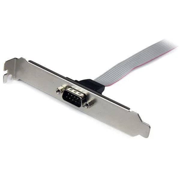 STARTECH 16in (40cm) 9 Pin Serial Male to 10 Pin Motherboard Header Slot Plate - motherboard Serial Port Adapter (PLATE9M16)