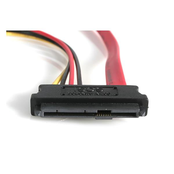 STARTECH 18in SAS 29 Pin to SATA Cable with LP4 Power - 18in SAS 29 pin to SATA Cable - 18in SFF 8482 to SATA (SAS729PW18)