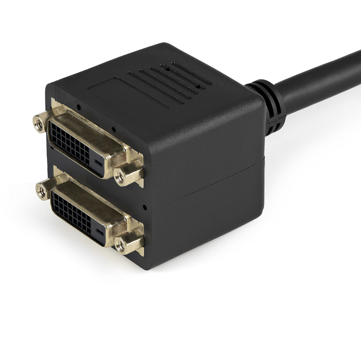 STARTECH 1ft DVI Splitter Cable - M | F - DVI-D to 2x DVI-D Dual Video Splitter for Your Split Screen Computer Monitor (DVISPL1DD) (DVISPL1DD)