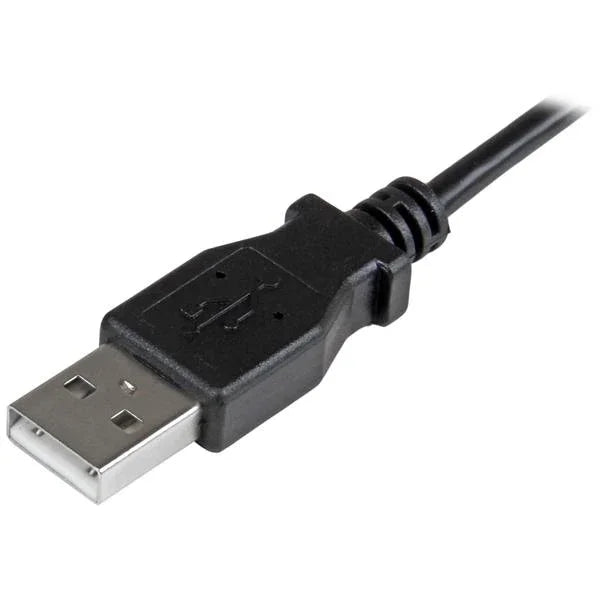 STARTECH 1m 3 ft Micro-USB Charge-and-Sync Cable - Right-Angle Micro-USB - M|M - USB to Micro USB Charging Cable - 30|24 AWG (USBAUB1MRA)