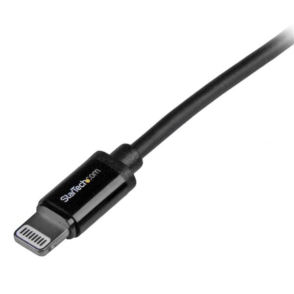 STARTECH 1m (3ft) Black Apple 8-pin Lightning Connector to USB Cable for iPhone | iPod | iPad - Charge and Sync Cable - 1 meter (USBLT1MB) (USBLT1MB)