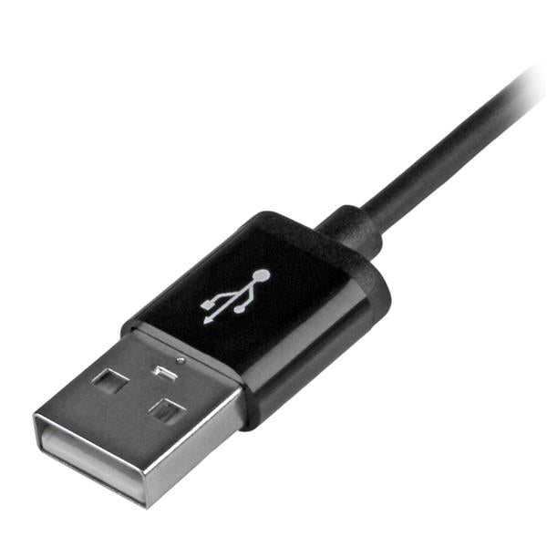 STARTECH 1m (3ft) Black Apple 8-pin Lightning Connector to USB Cable for iPhone | iPod | iPad - Charge and Sync Cable - 1 meter (USBLT1MB) (USBLT1MB)