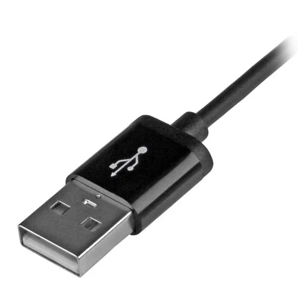 STARTECH 1m (3ft) Black Apple 8-pin Lightning Connector to USB Cable for iPhone | iPod | iPad - Charge and Sync Cable - 1 meter (USBLT1MB) (USBLT1MB)