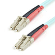 STARTECH 1m (3ft) LC|UPC to LC|UPC OM3 Multimode Fiber Optic Cable | Full Duplex 50|125µm Zipcord Fiber | 100G Networks | LOMMF|VCSEL | <0.3dB Low Insertion Loss | LSZH Fiber Patch Cord (A50FBLCLC1) (A50FBLCLC1)