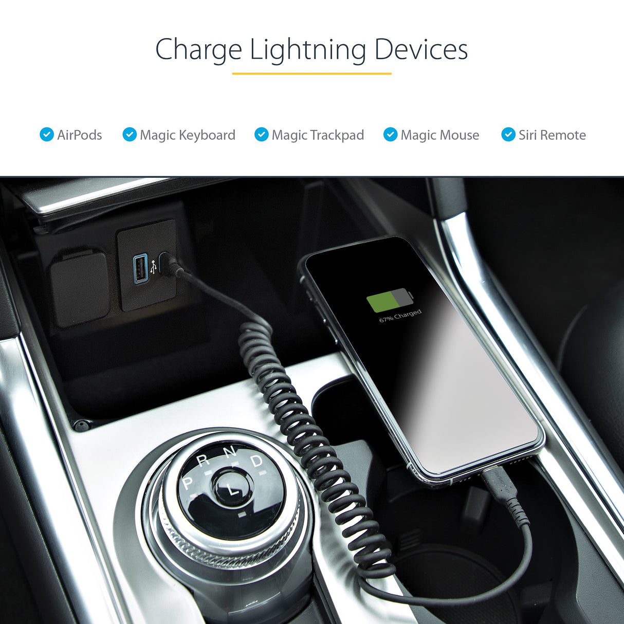 STARTECH 1m (3ft) USB C to Lightning Cable | MFi Certified | Coiled iPhone Charger Cable | Black | Durable TPE Jacket Aramid Fiber | Heavy Duty Coil Lightning Cable (RUSB2CLT1MBC) (RUSB2CLT1MBC)