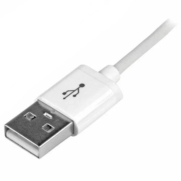STARTECH 1m (3ft) White Apple 8-pin Lightning Connector to USB Cable for iPhone | iPod | iPad - Charge and Sync Cable - 1 meter (USBLT1MW) (USBLT1MW)